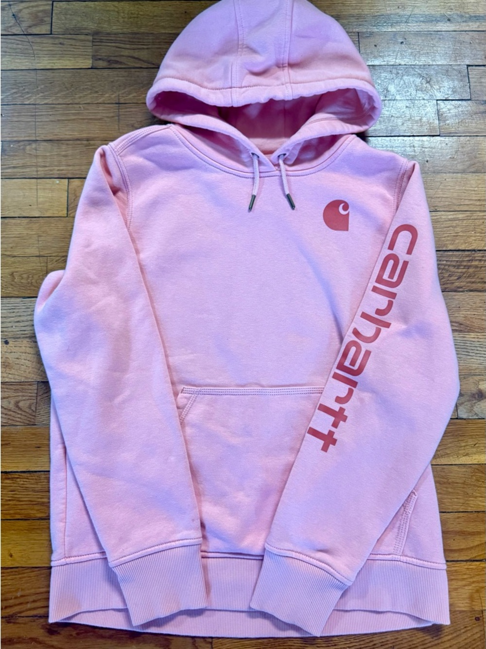 Carhartt coral Pink Logo Hoodie